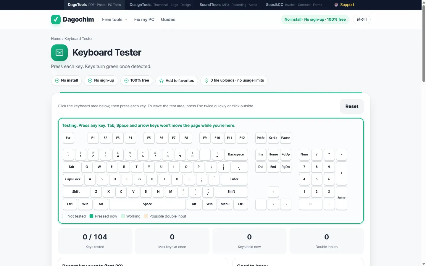 Keyboard Test